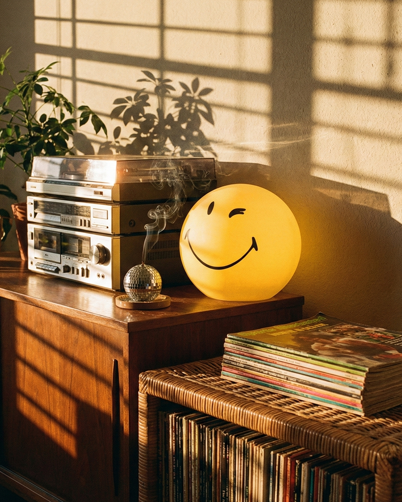 the wink | smiley sphere atmosphere light