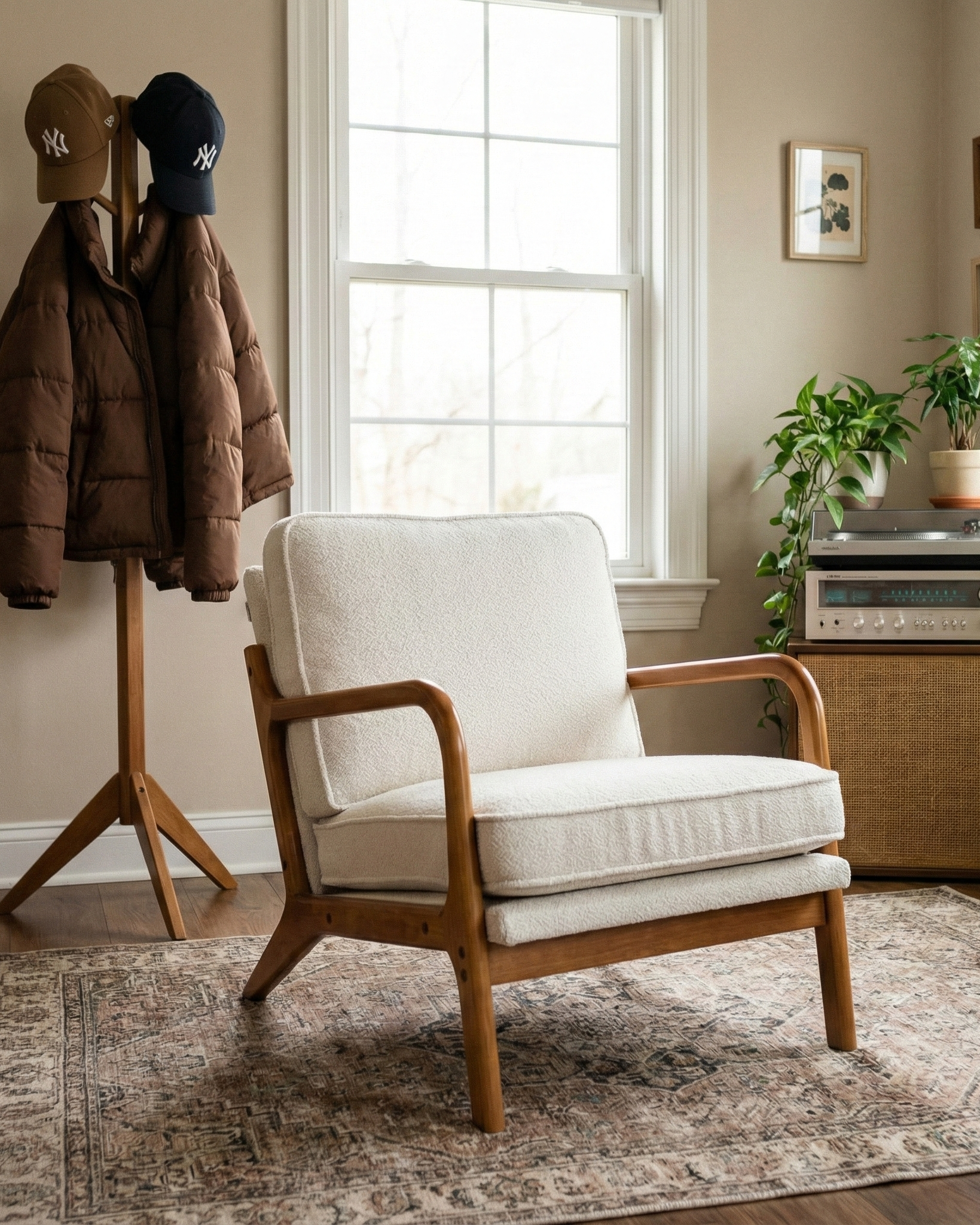 the accent chair | accent armchair | beige