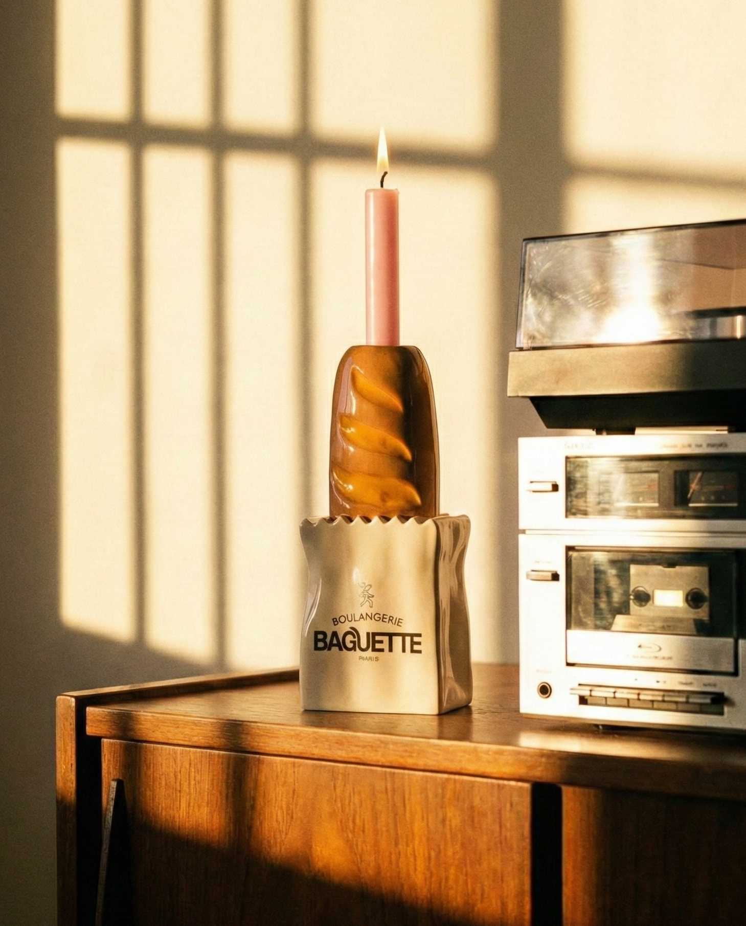 the baguette | candle holder