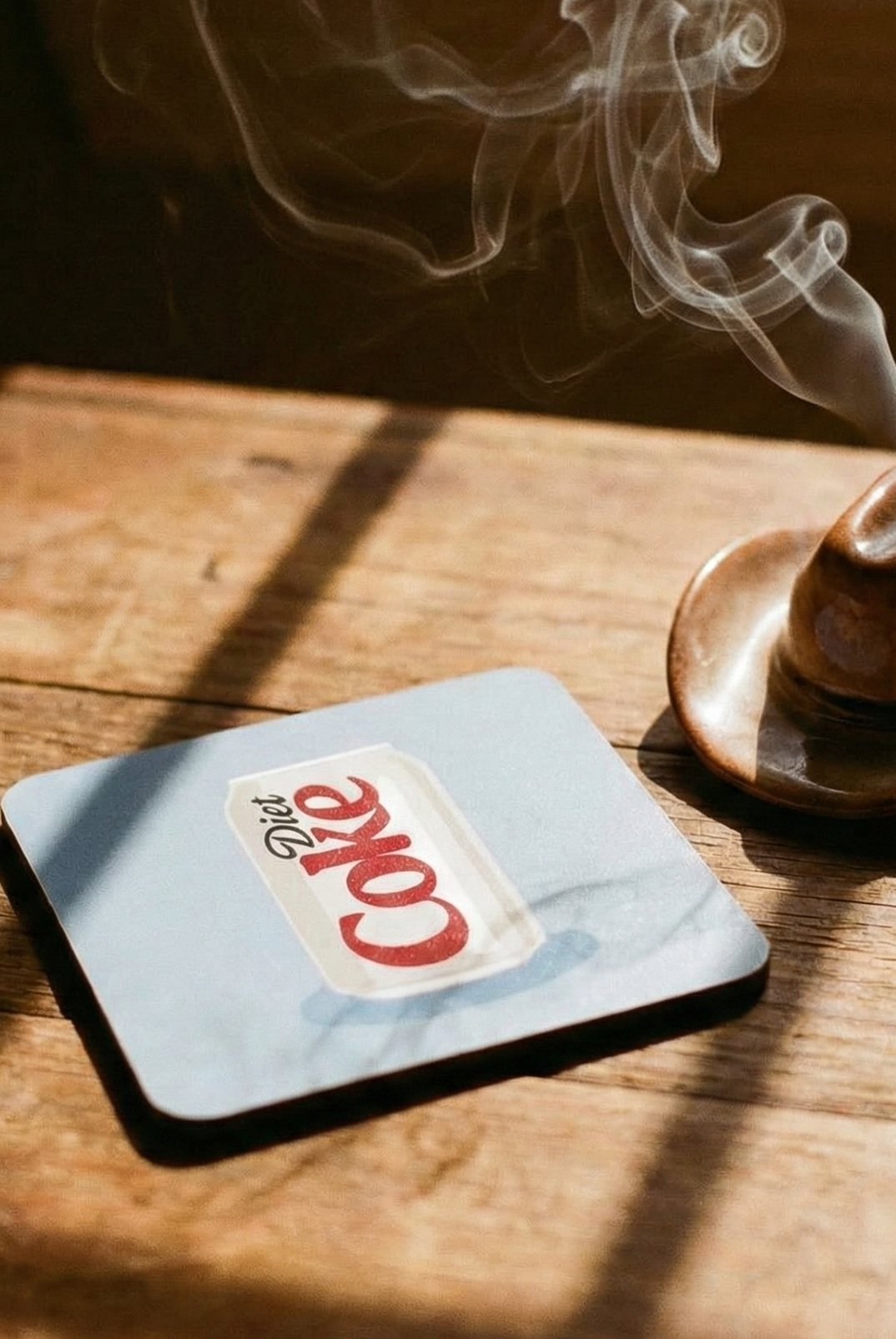 the diet coke coaster | blue coaster