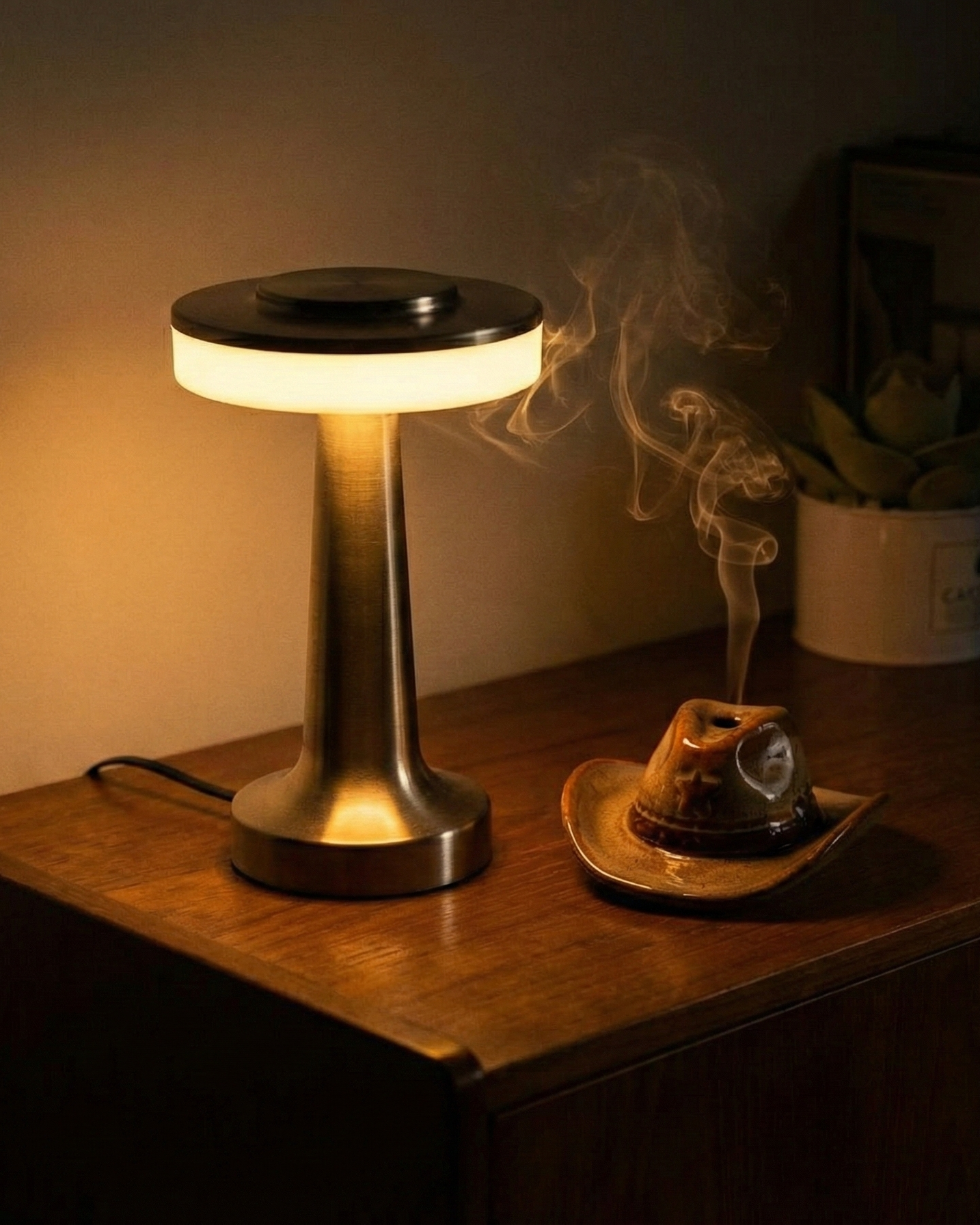 the ufo | metal touch table lamp | silver