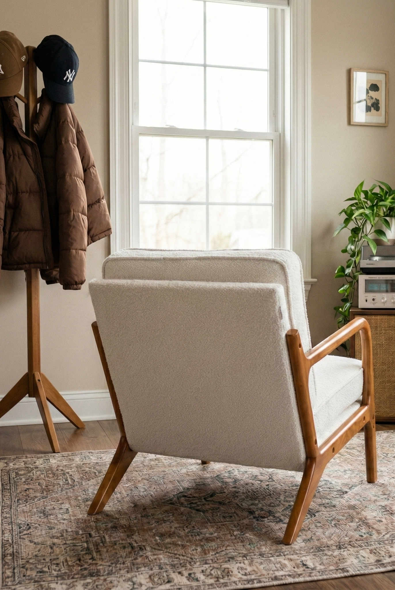 the accent chair | accent armchair | beige