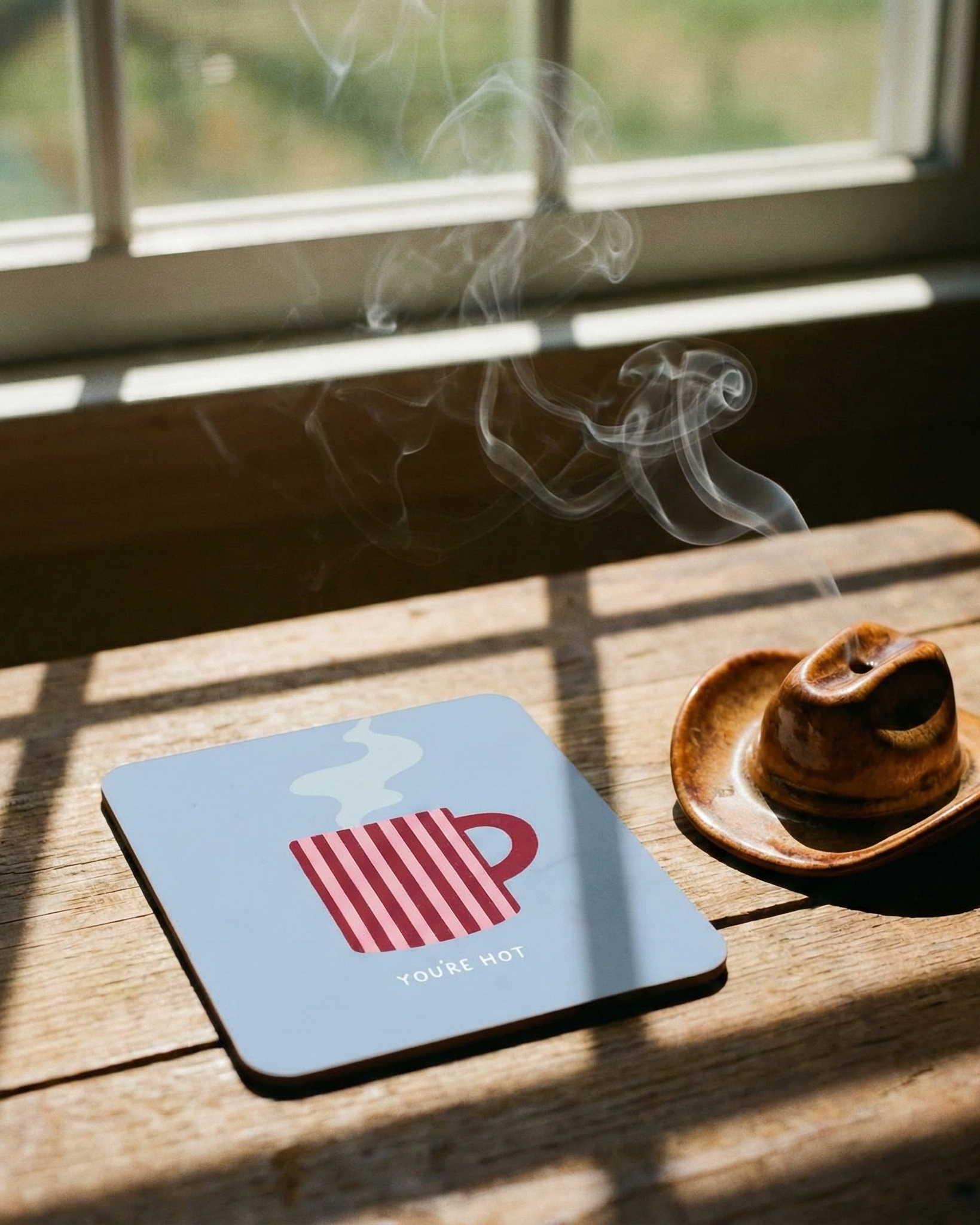 the you're hot coaster | blue coaster