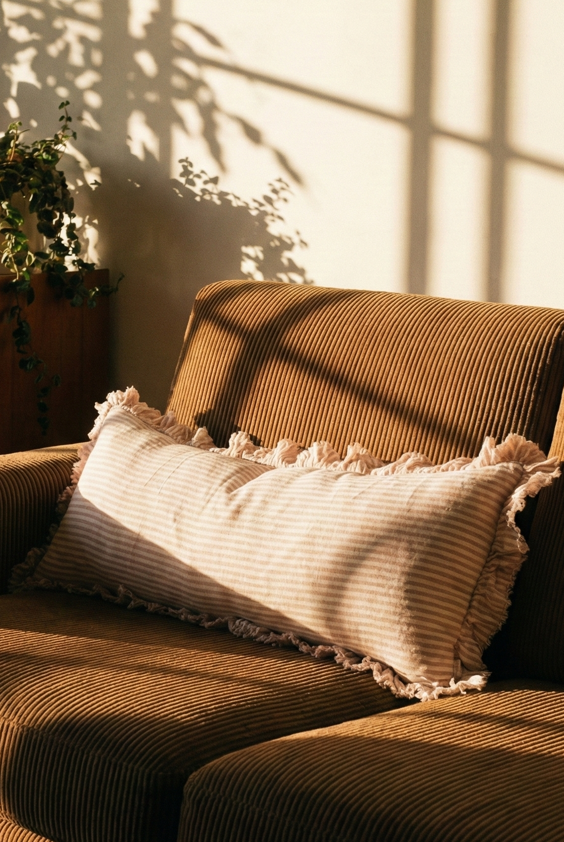 the linen cover | linen striped cushion cover