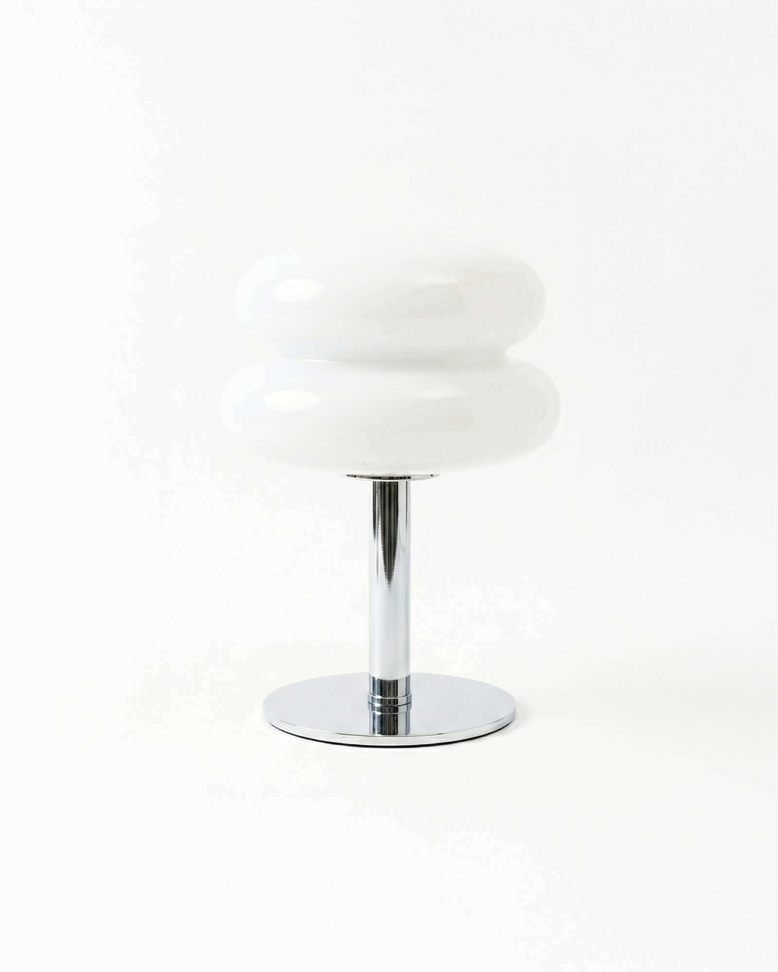 the macaron | macaron shaped table lamp | white