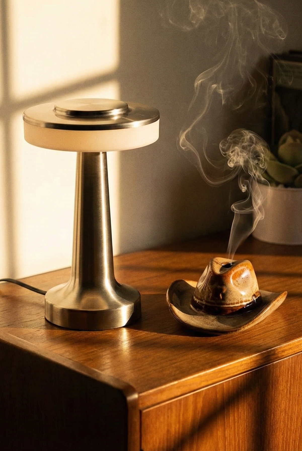 the ufo | metal touch table lamp | silver