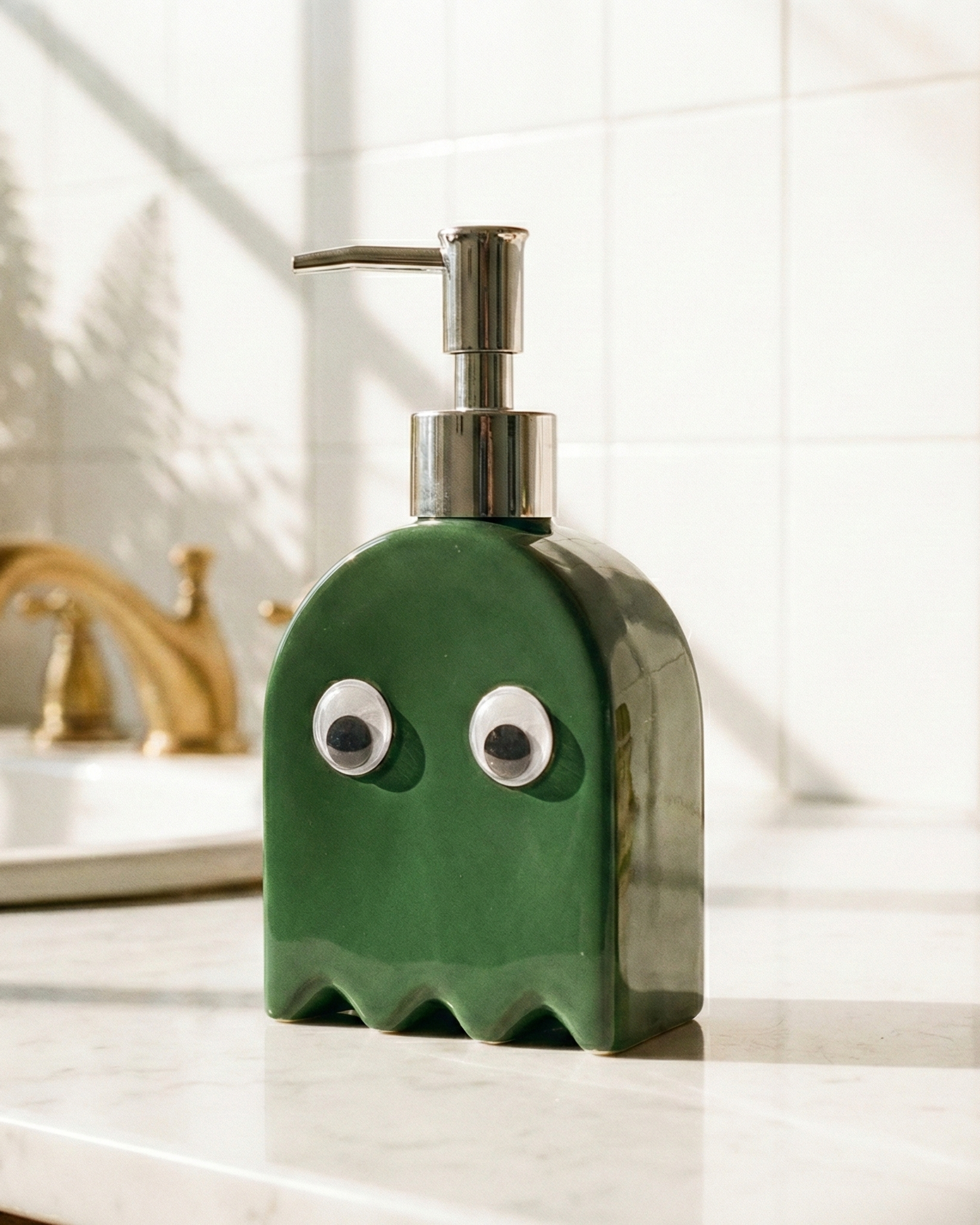 the arcade ghost | soap dispenser | green