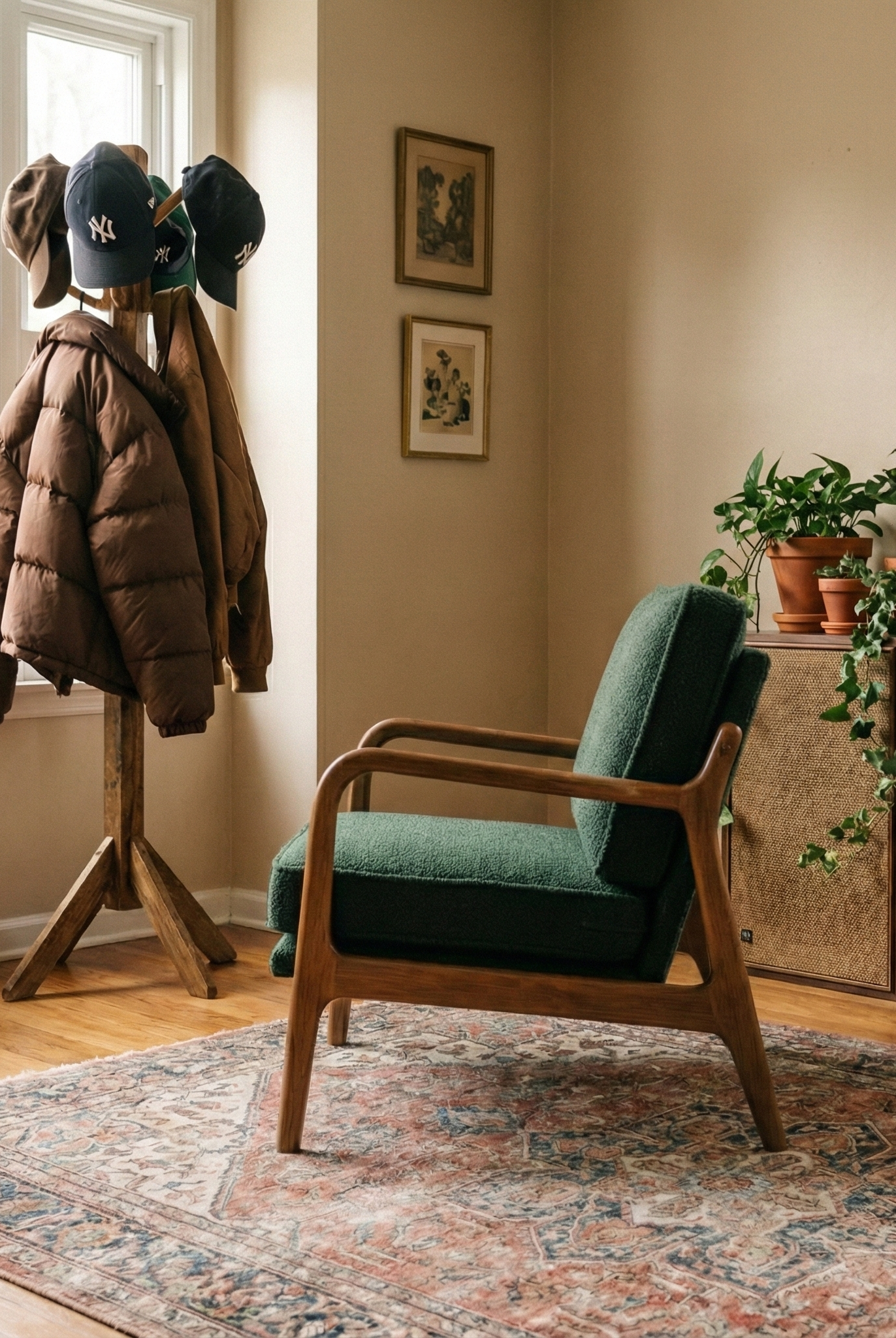 the accent chair | accent armchair | green