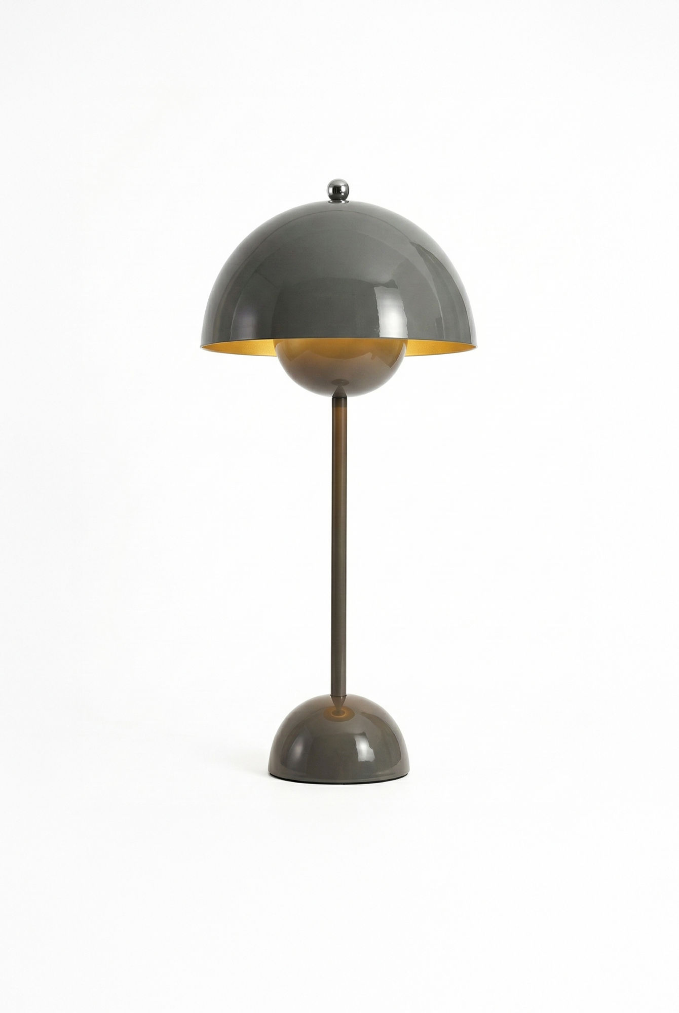 the danish flower | retro table lamp | grey
