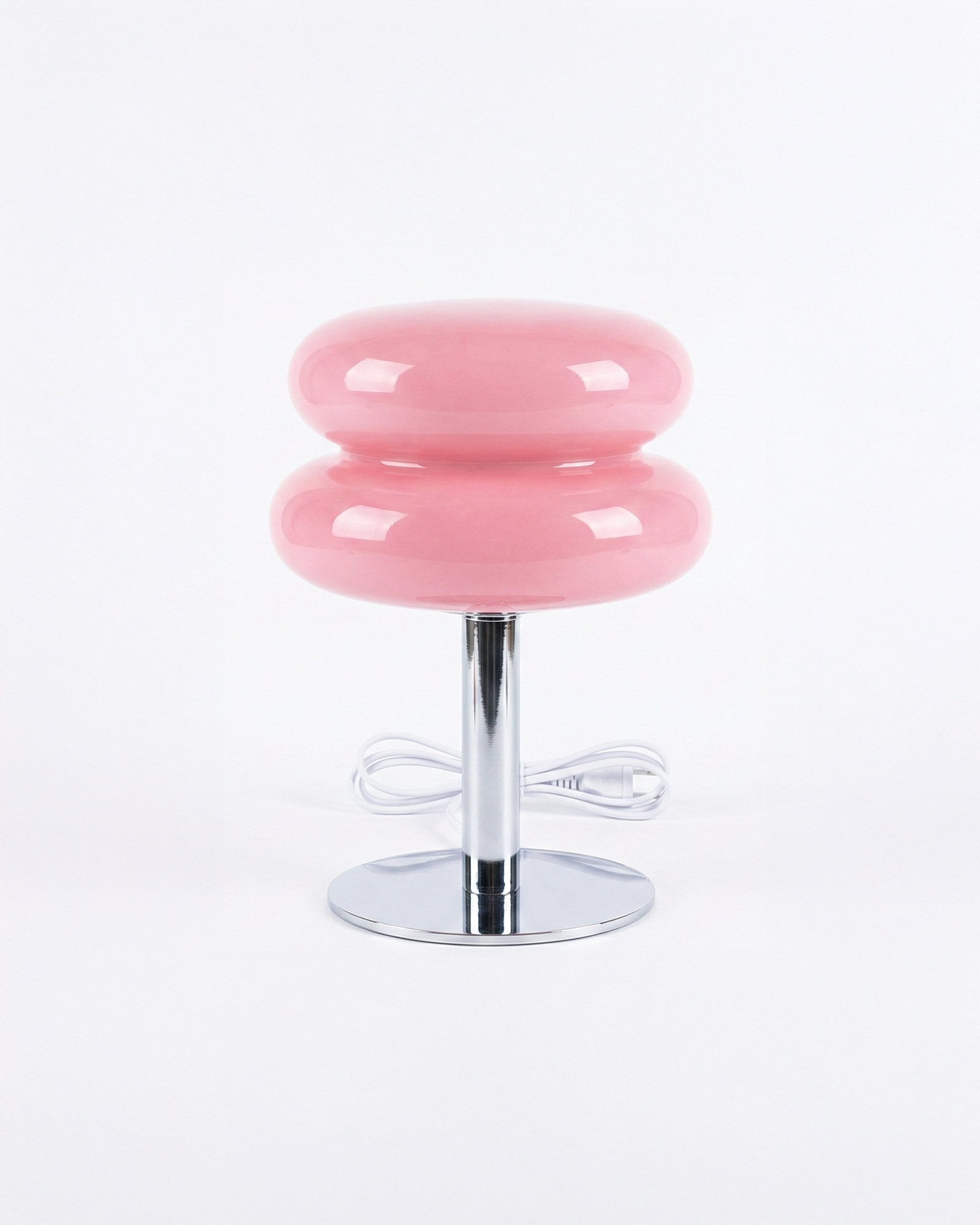 the macaron | macaron shaped table lamp | pink