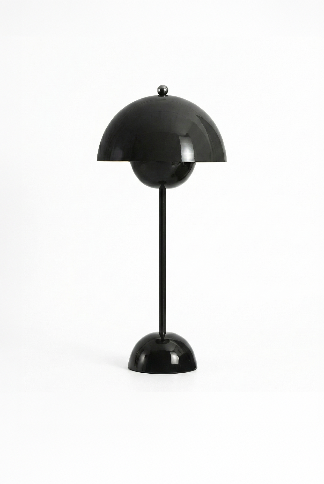 the danish flower | retro table lamp | black