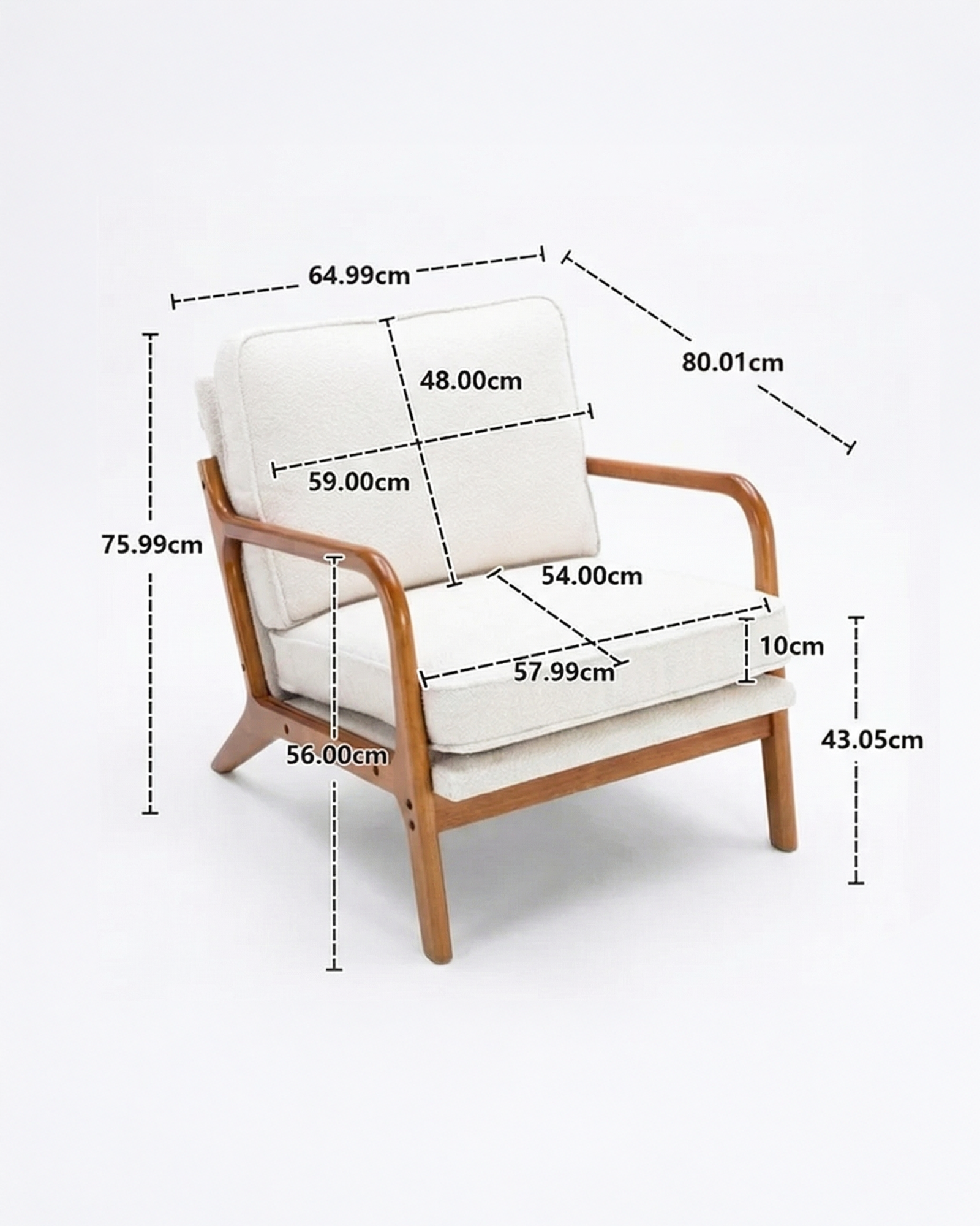 the accent chair | accent armchair | beige
