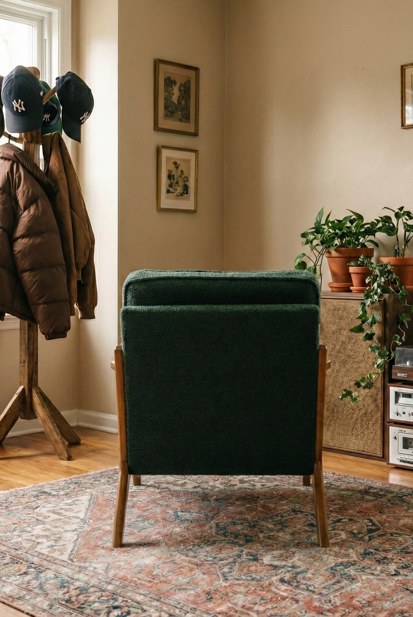 the accent chair | accent armchair | green