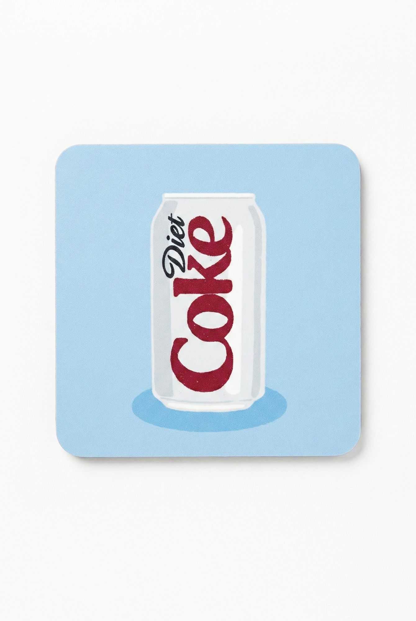 the diet coke coaster | blue coaster
