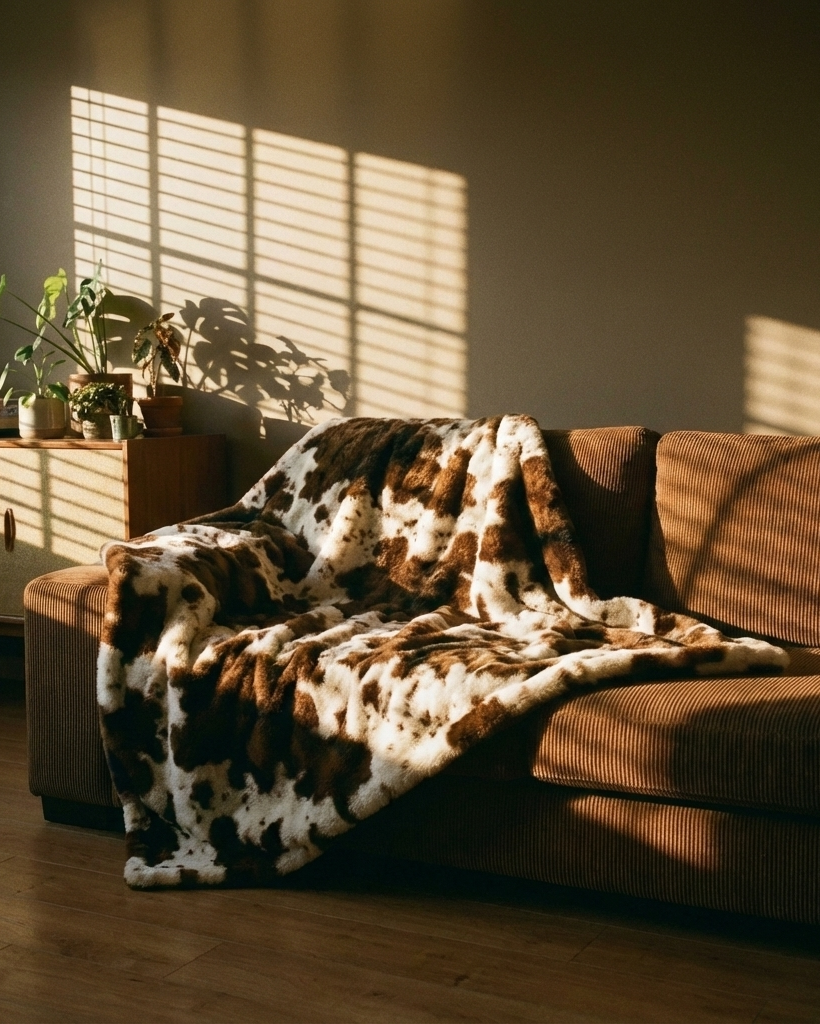the faux animal throw | animal print throw