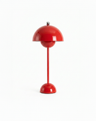the danish flower | retro table lamp | red