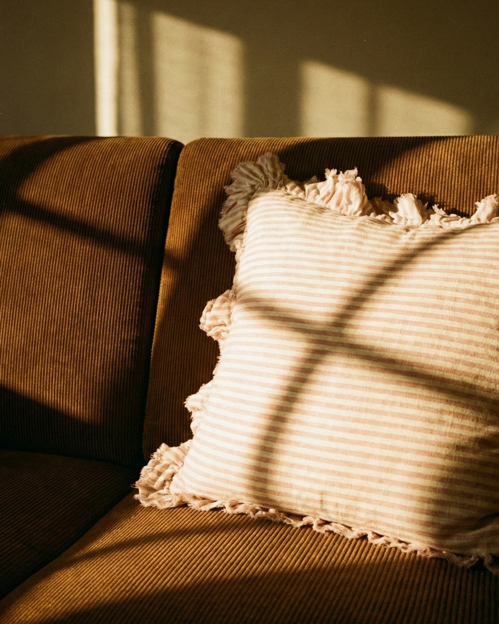 the linen cover | linen striped cushion cover