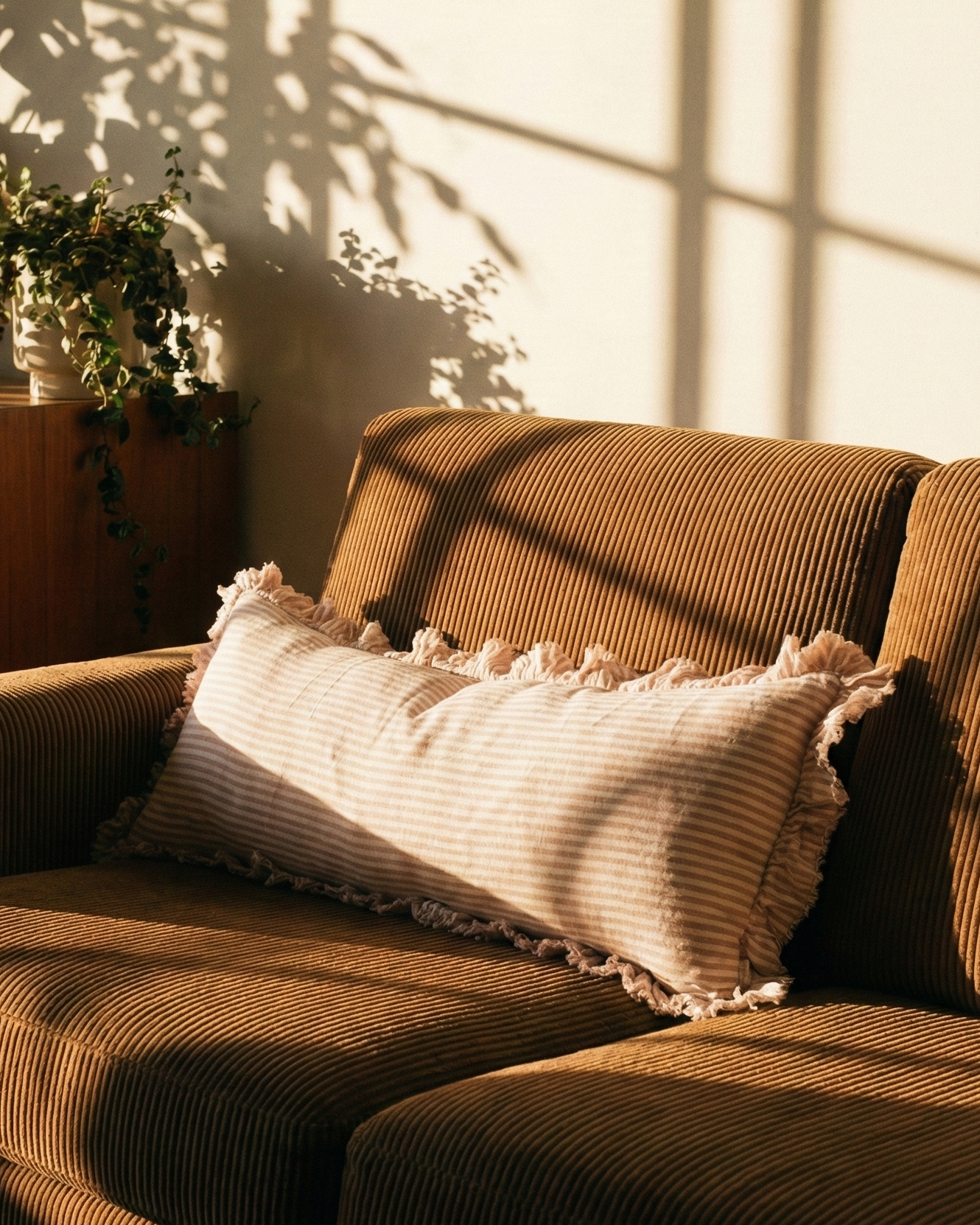 the linen cover | linen striped cushion cover