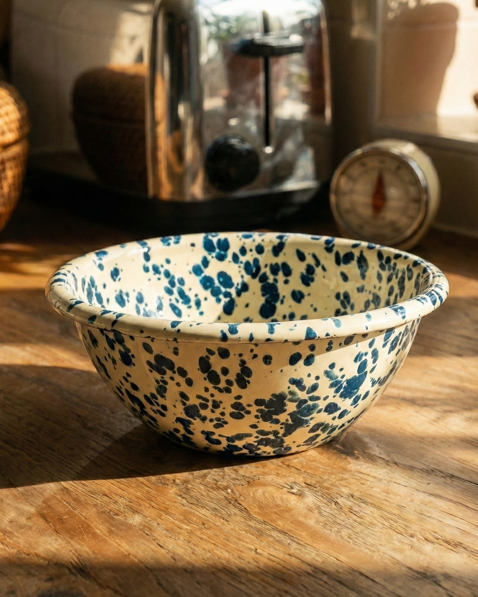 the splatter set | ceramic spoon and bowl bowl