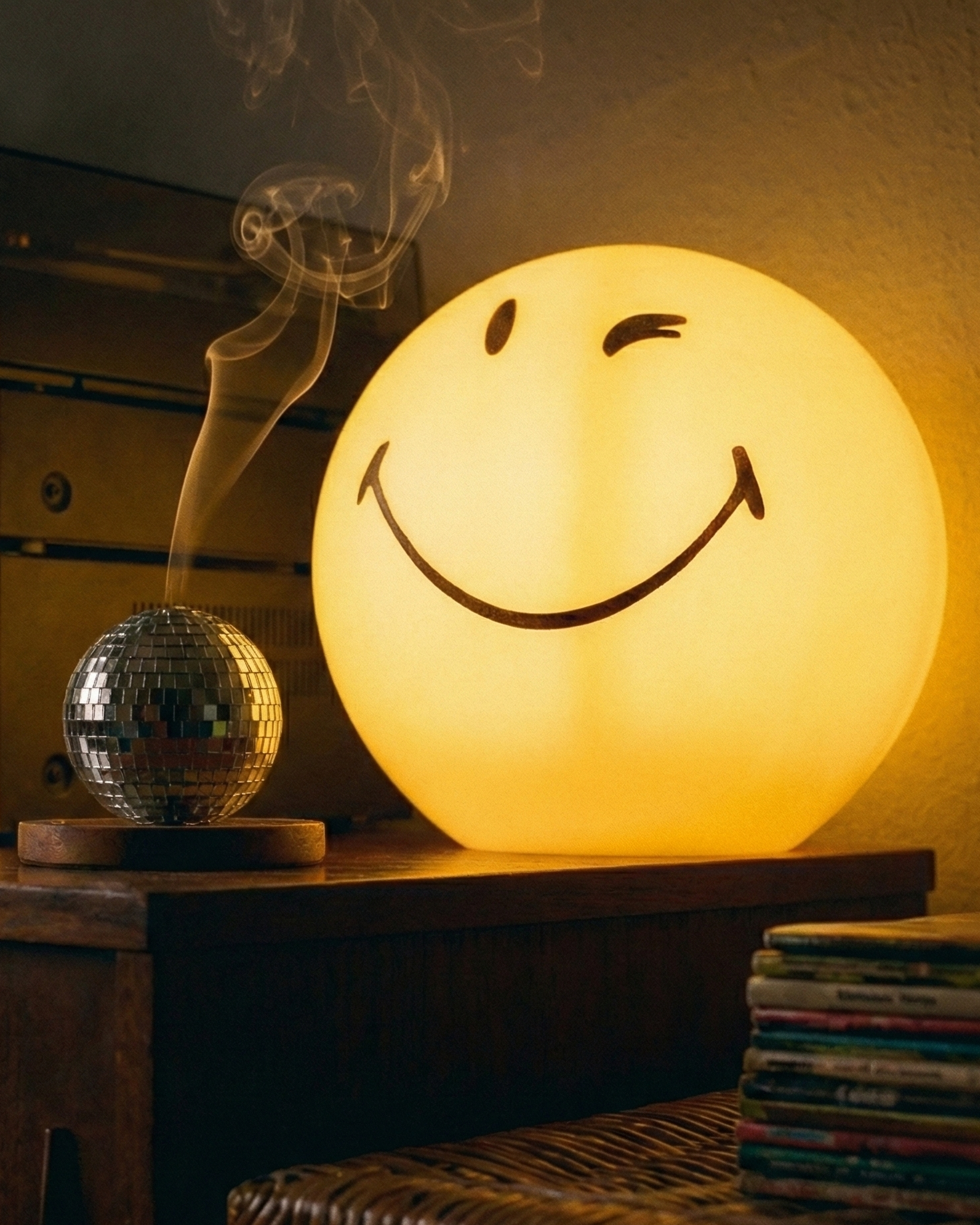 the wink | smiley sphere atmosphere light