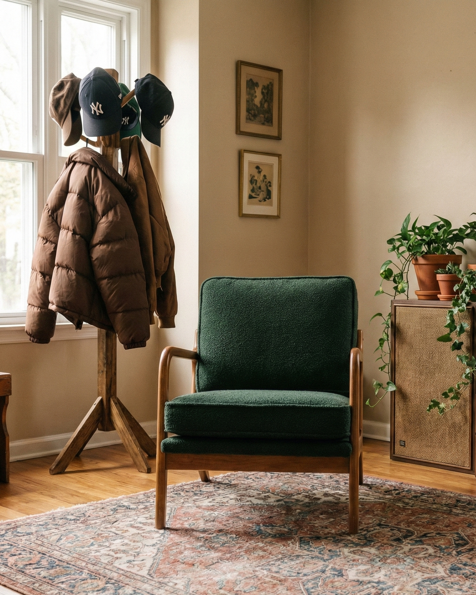 the accent chair | accent armchair | green