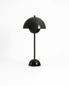 the danish flower | retro table lamp | black