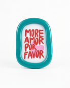 the oval frame | green gloss picture frame