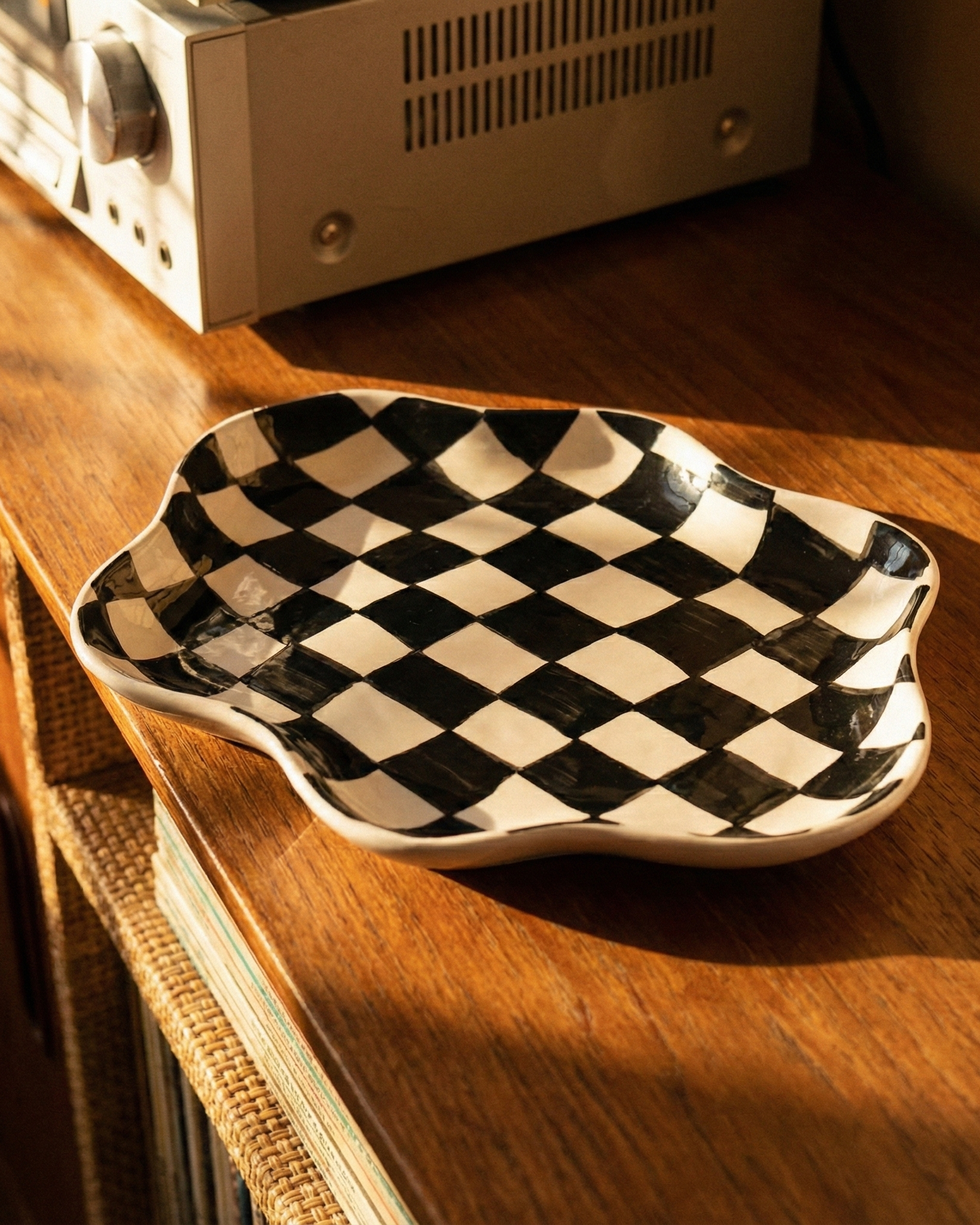 the chessboard | checkered plate | black