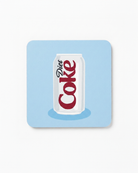 the diet coke coaster | blue coaster