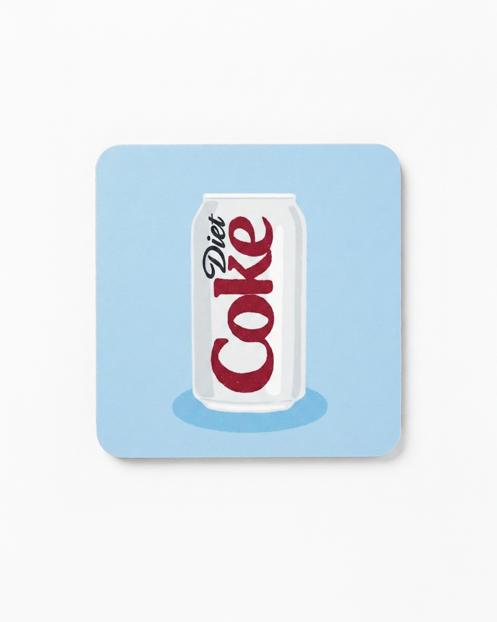 the diet coke coaster | blue coaster