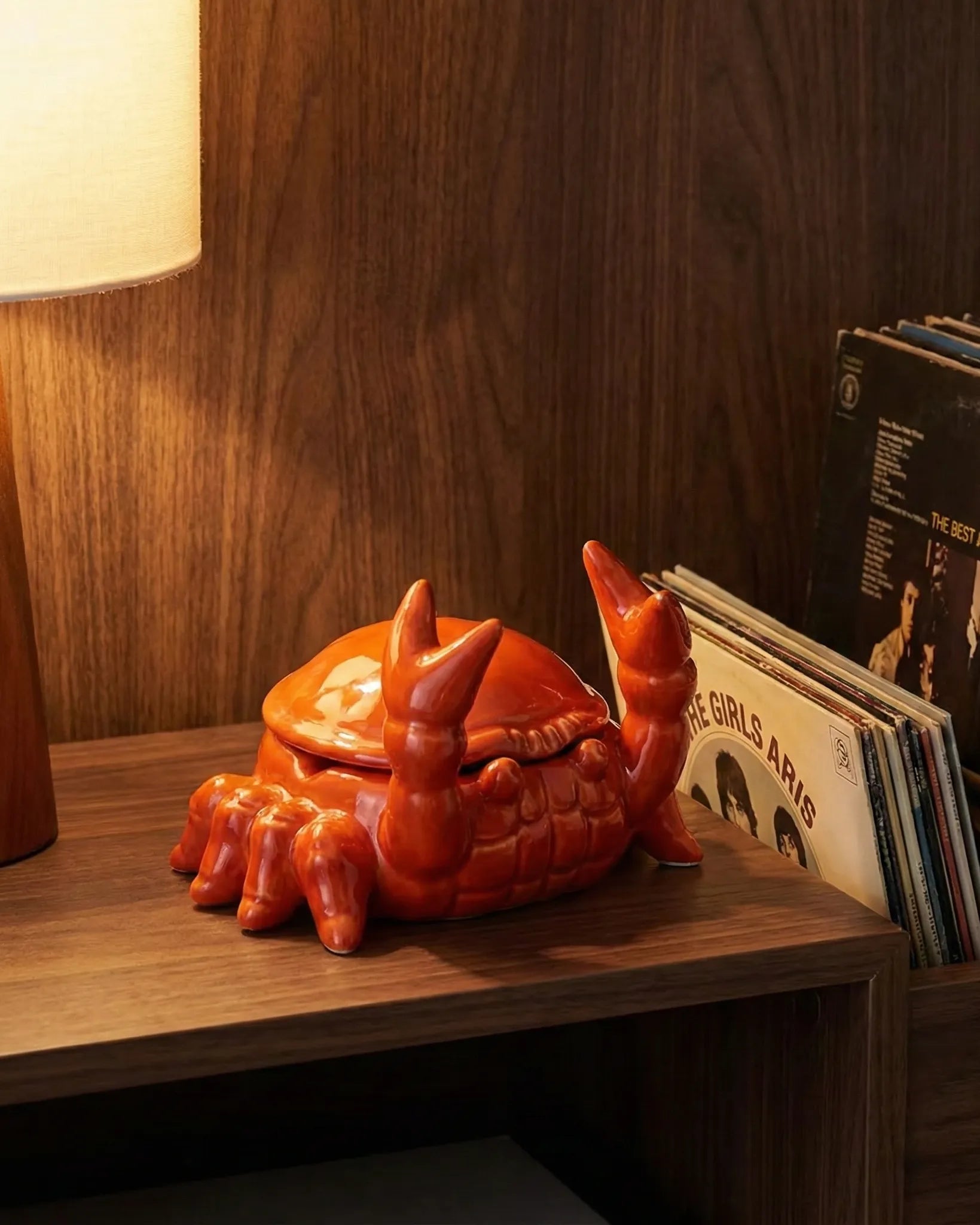 The Pinch | Red Ceramic Crab Pot