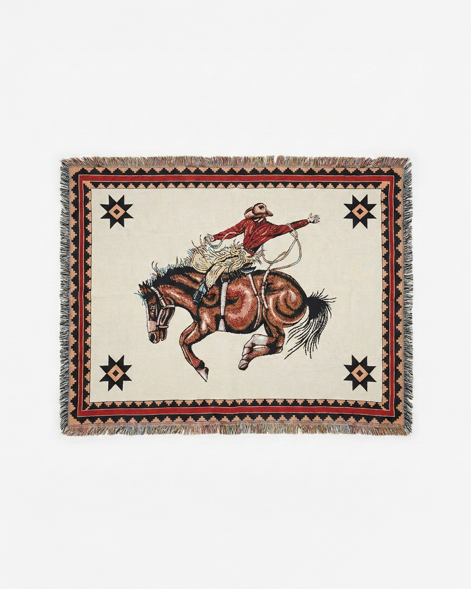 the cowboy | western tassel throw