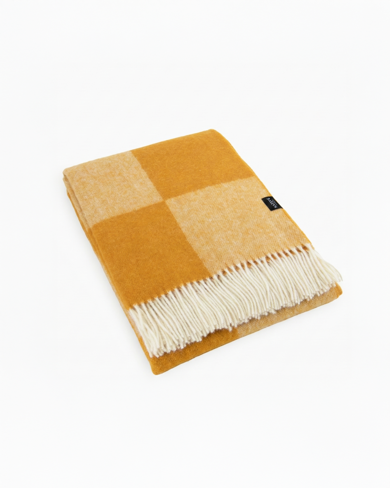 the heritage | orange wool throw