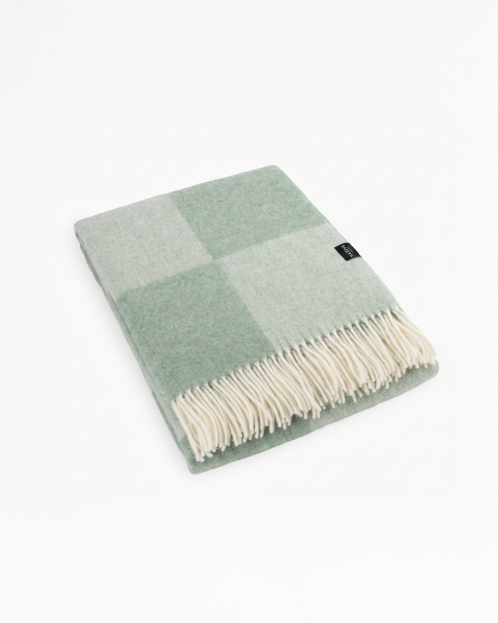 the heritage | green wool throw